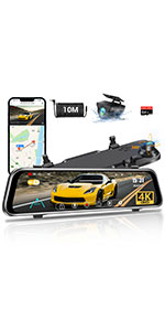 mirror dash cam front and rear