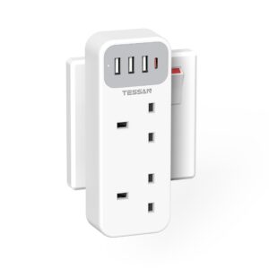 Plug Adapter with 4 USB (1 USB C)
