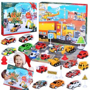 Amycute Toy Cars Advent Calendar 2024 for Boys Kids