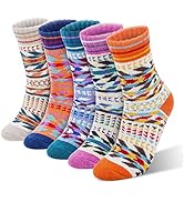 RenFox Slipper Socks, Winter Ladies Non Slip, Winter Cotton Socks Sloth Fleece Lined Slipper Sock...