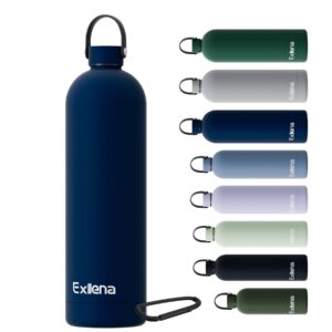 Exllena Insulated Water Bottles 1.5l with Handle Lid and Clip