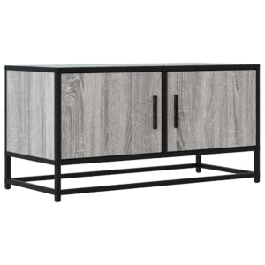 idaXL TV Cabinet Stand/Media Unit - Grey Sonoma Engineered Wood & Metal - Modern Home/Office Furniture