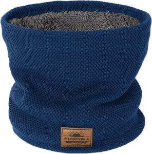 Winter Neck Warmer Double Thickened Scarf Fleece linging Snood Windproof and Dust Circle Loop Ski Riding Mask Unisex