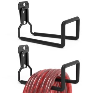 Metal Heavy Duty Hose Hanger Wall Mounted Water Hose Holder for Outside Yard