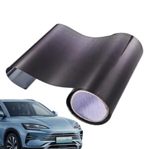 Black PVC Multifunctional Heat Resistant Waterproof Windshield Car Windshield Protection Film Film Sun Strip Decals Car Windscreen Sunstrip Film Sun Blocking For Most Cars