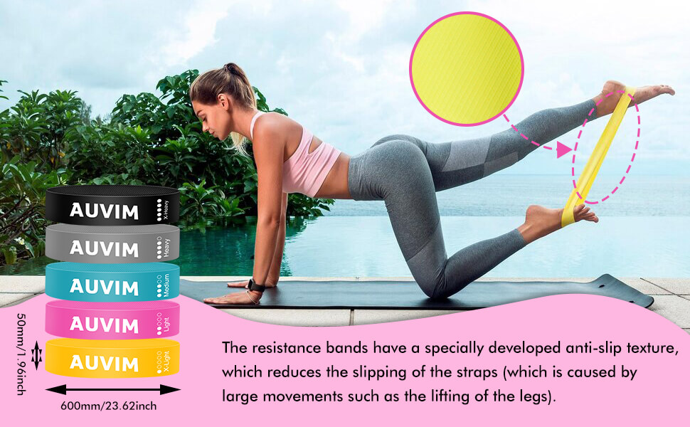 Resistance Bands Exercise Workout Fitness Gymnastics Loops Stretch Training Elastic deuser Theraband