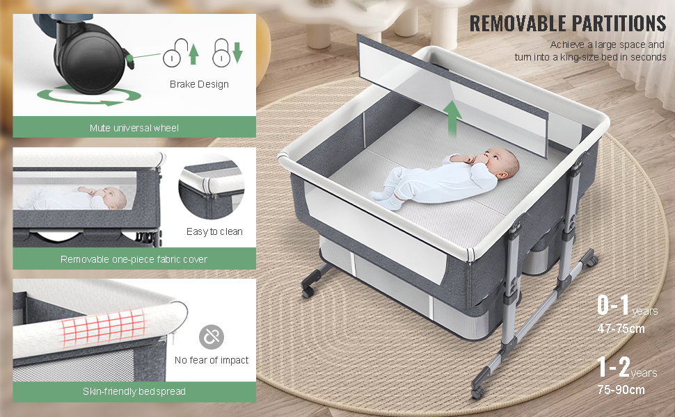 Twins Bassinet Bedside Sleeper
