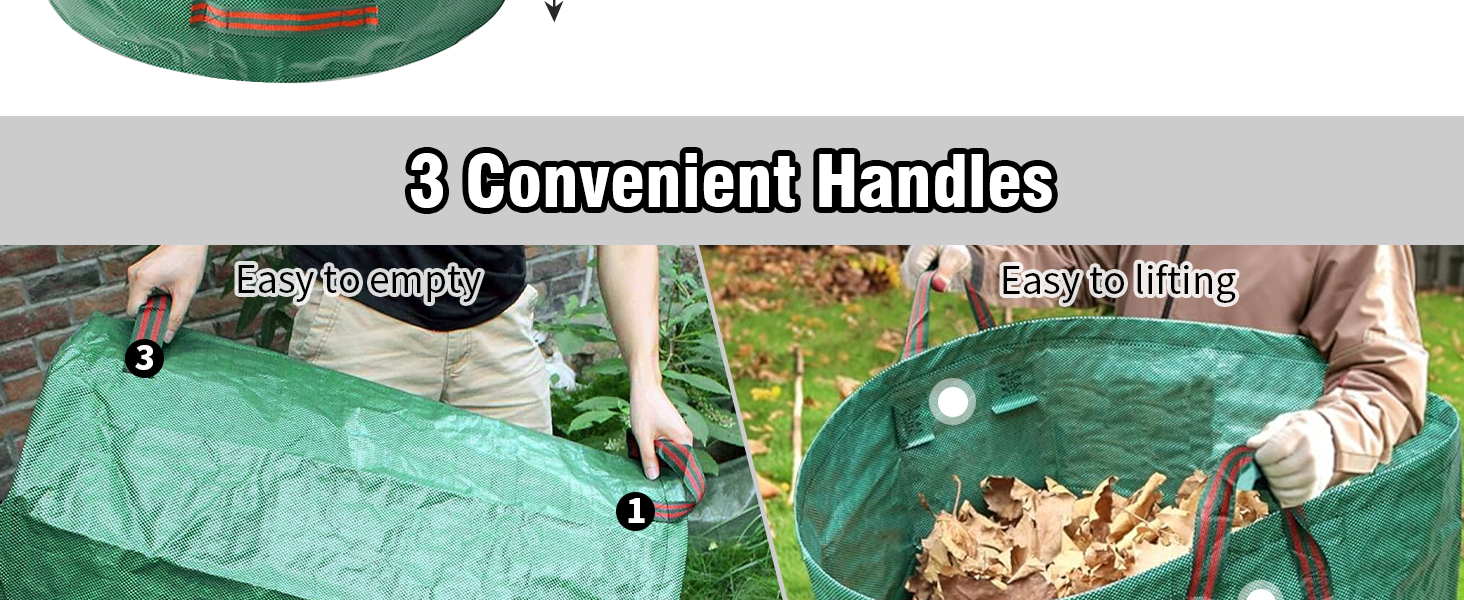 garden waste bags drawstring