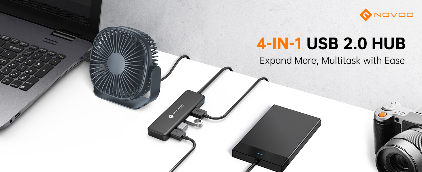 usb hub, usb splitter, usb adapter, usb multiple adapter, 4 ports, usb 2.0