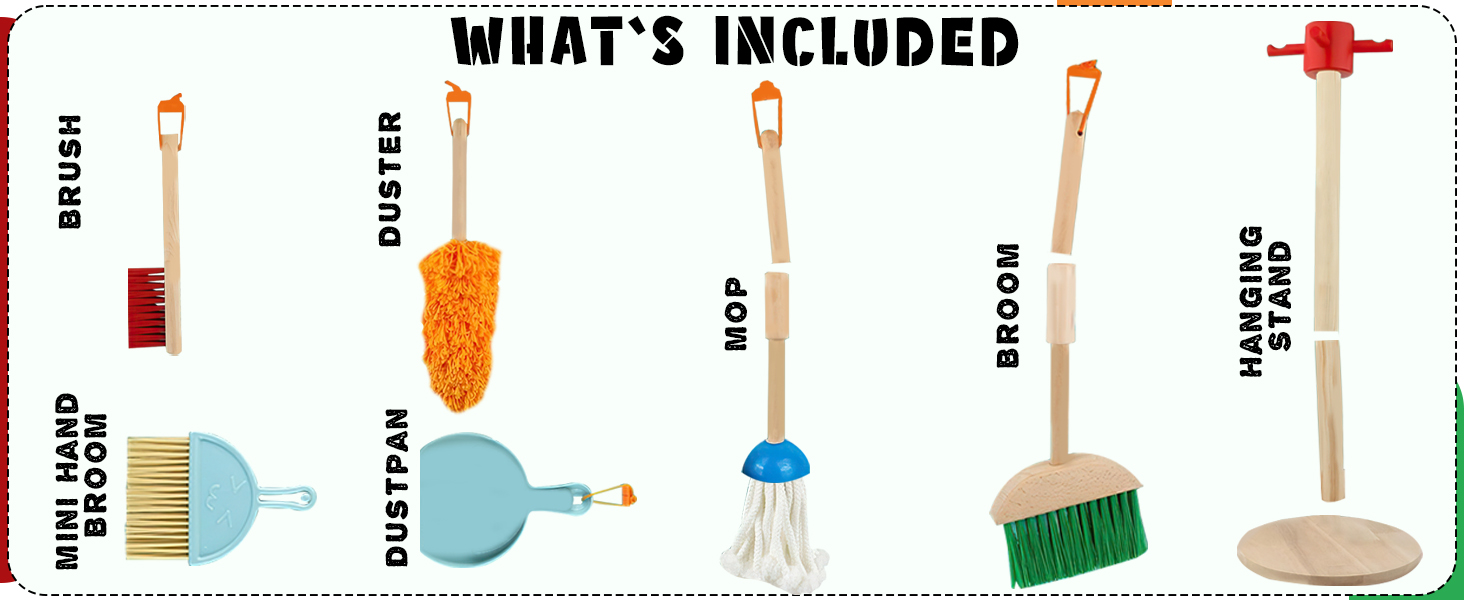 Pretend play Role play cleaning toys