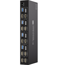 HDMI kvm switch 4pc 2 monitor 8k