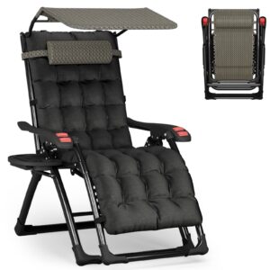 ATORPOK SHOP Zero Gravity Chair with Canopy Shade
