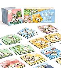 myga memory yoga matching pairs kids childrens game wellness mindfulness