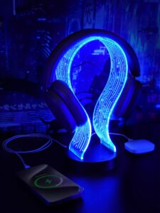 CoolGift Mart Light Up Headphone Stand with 16 Color Lights