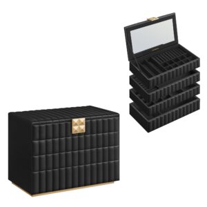 SONGMICS HOME ANAH Collection - Stackable Jewellery Box with Mirror