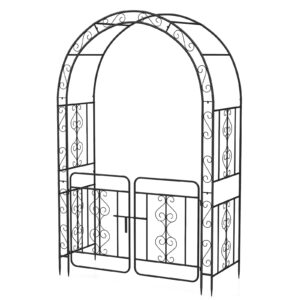COSTWAY Garden Arch with Gate