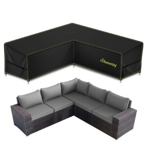 BEEWAY L Shaped Garden Furniture Cover Waterproof