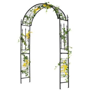 COSTWAY 2.3M Metal Garden Arch