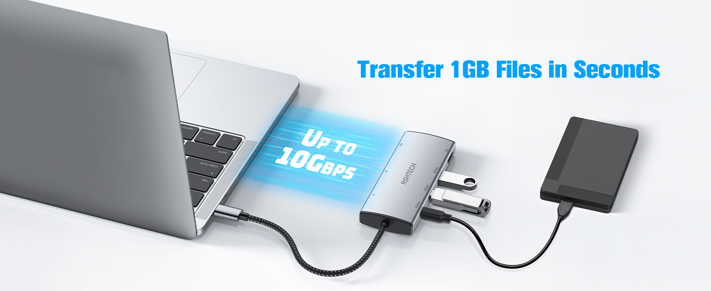 RSHTECH USB C 3.2 HUB
