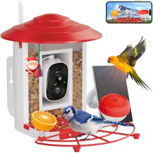 Bird Feeder with Camera Solar Powered