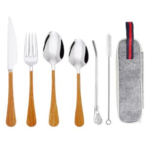 Daily Treasures 6Pcs Stainless Steel Portable Cutlery Set
