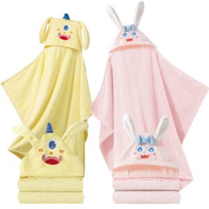 JOYNCLEON Baby Towels with Hood Toddler Bath Towel