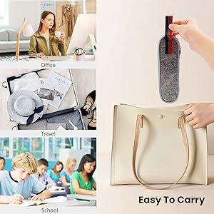 Portable Stainless Steel Flatware Set, Travel Reusable Lunch Utensils with Storage Case and Bag