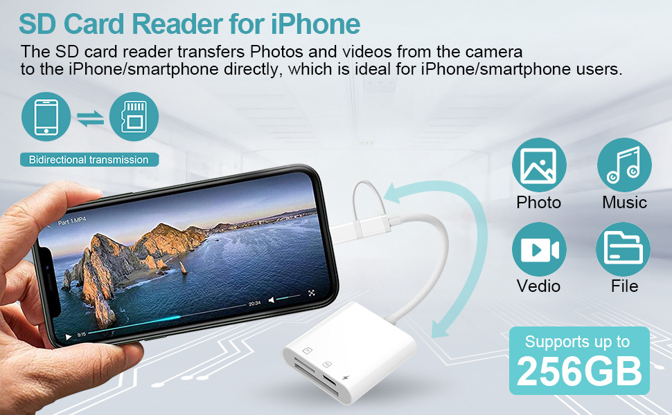 SD Card Reader for iPhone/iPad