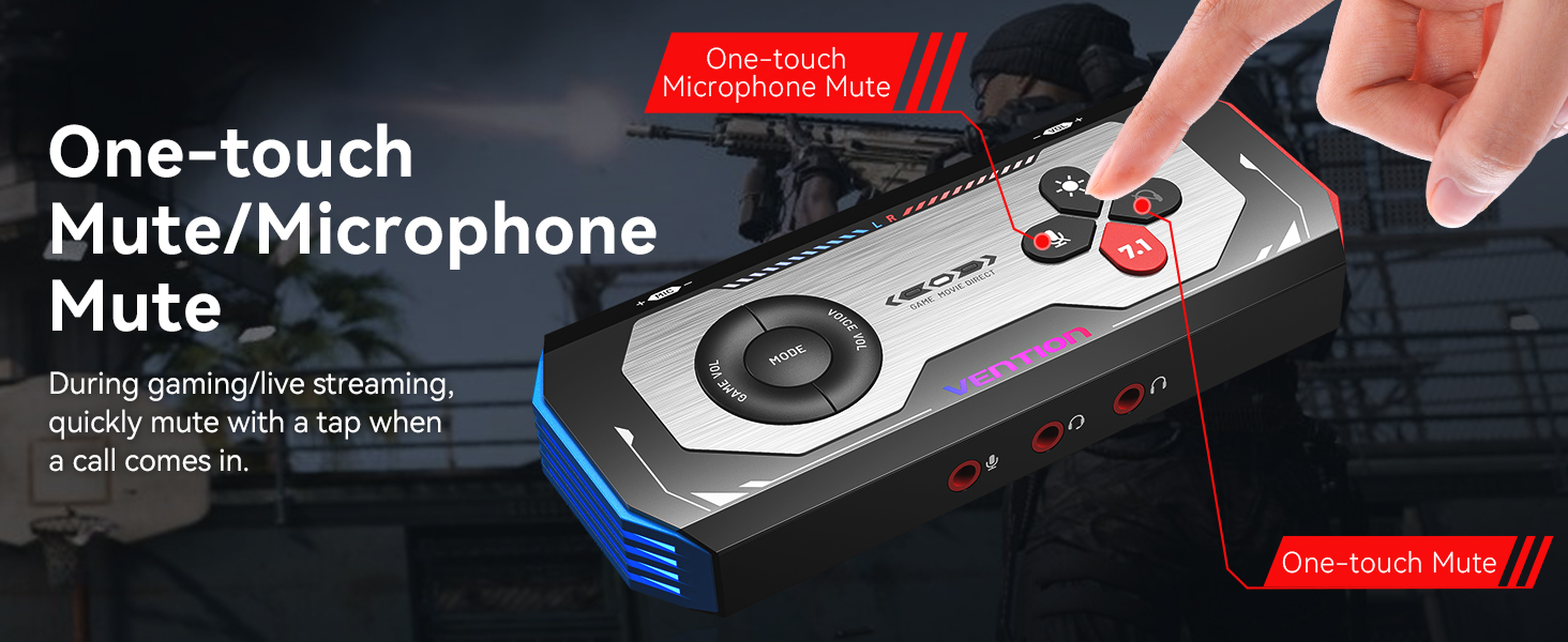 7.1 Gaming DAC External USB Sound Card
