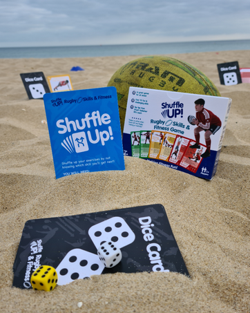 shuffle up gymnastics football rugby tennis boys girls home fun exercise fitness cards sports kids