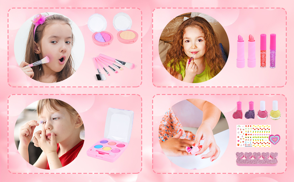 pretend play kids makeup set girls toys for ages 3 4 5 6 7 8 9 10 11 12 years birthday presents