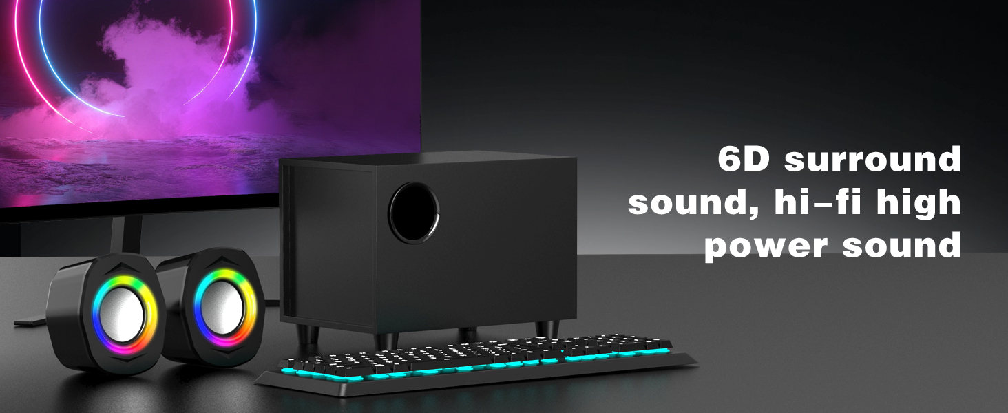 2.1 wired speakers