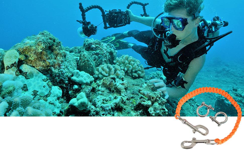 Diving camera lanyard, camera lanyard diving