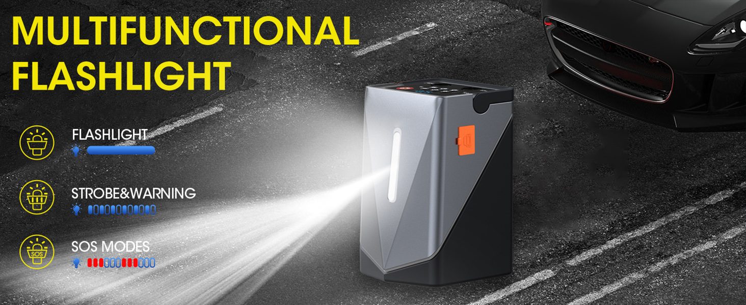 car battery charger and jump starter