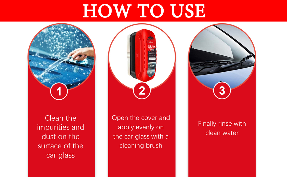 Powerful Windshield Cleaner & Oil Film Remover