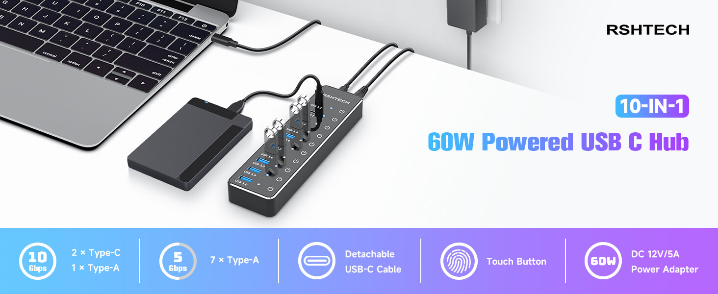 RSHTECH USB C HUB