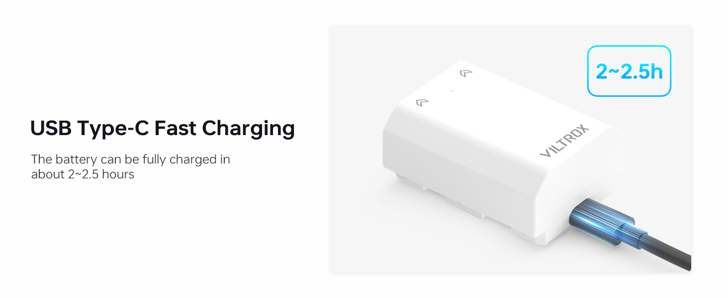 VILTROX NP-FZ100 Replacement Battery 2400mAh