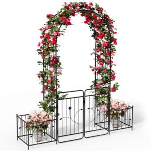 The Fellie Garden Arch with Gate & Basket