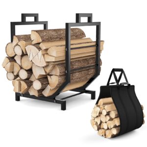 Mutool Firewood Rack with Canvas Carrier
