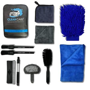 Premium Car Washing Kit With Bag - 9-Piece Car Cleaning Kit – Complete Auto Detailing Set with Microfiber Towels
