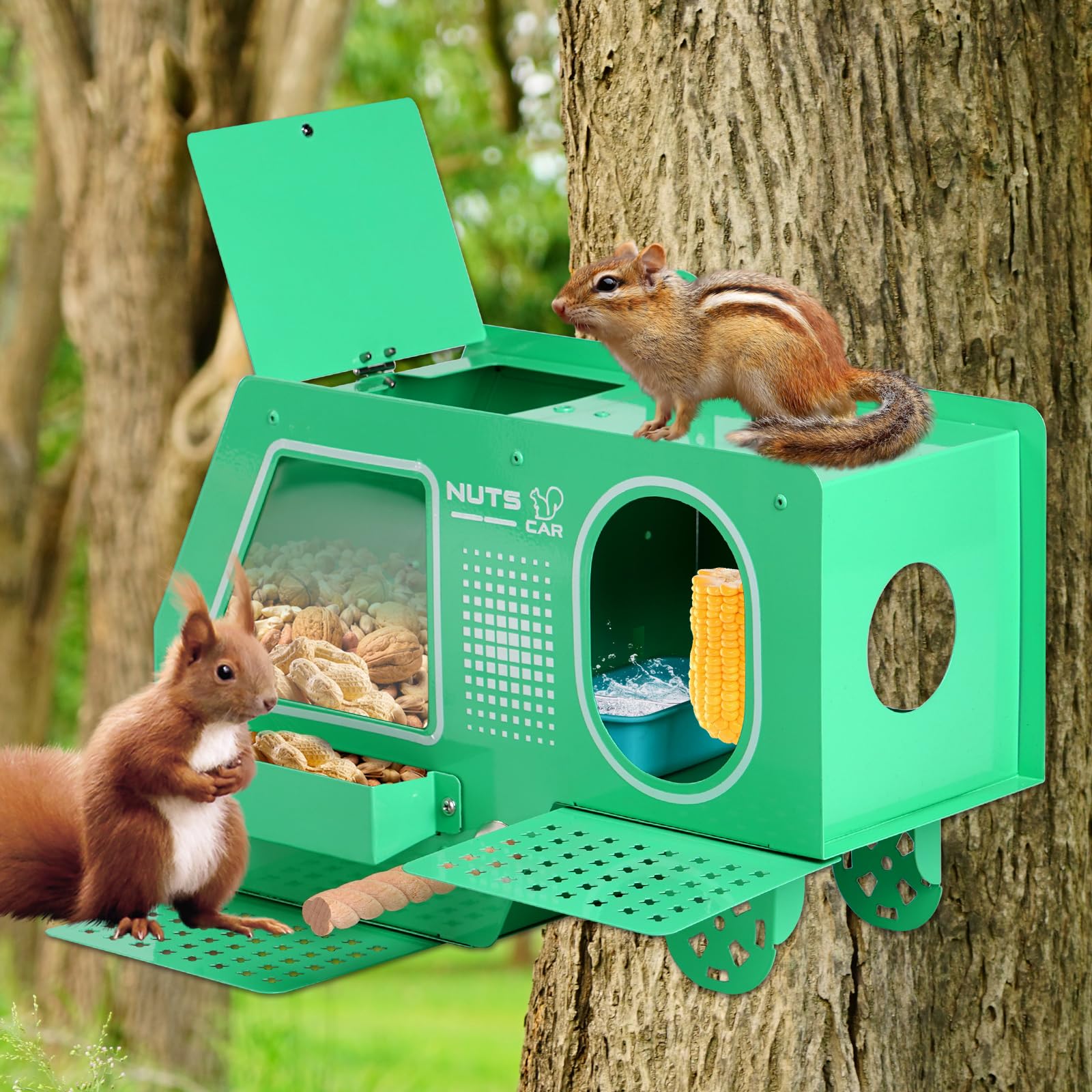 Squirrel Feeder for Hanging Outside Tree