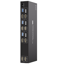 HDMI kvm switch 3 pc 2 monitor 4k