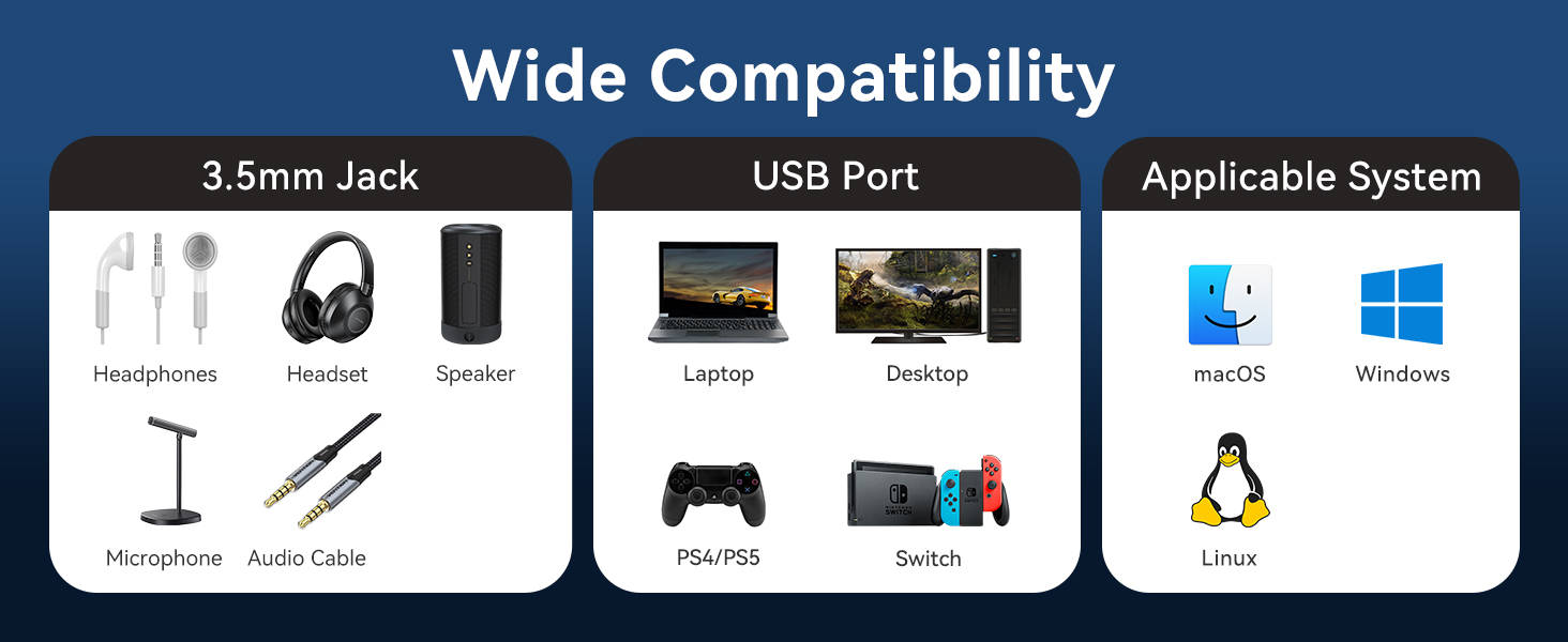 7.1 Gaming DAC External USB Sound Card