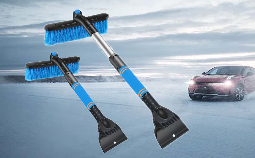 Retractable snow shovels