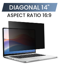 For 14 Inch 16:9 Laptop