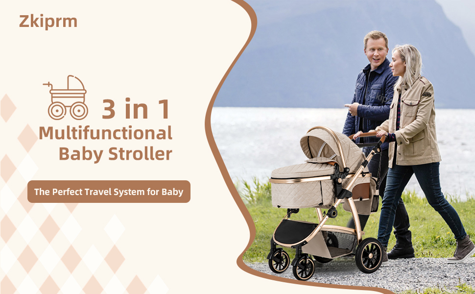 3 in 1 Baby stroller