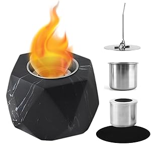 Table Top Fire Pit Bowl,Tabletop Portable Rubbing Alcohol Fireplace,Mini Fire Pit Kit Portable