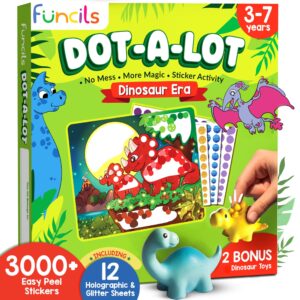 Funcils Dot Sticker Art Activity - Dinosaurs Dot Art