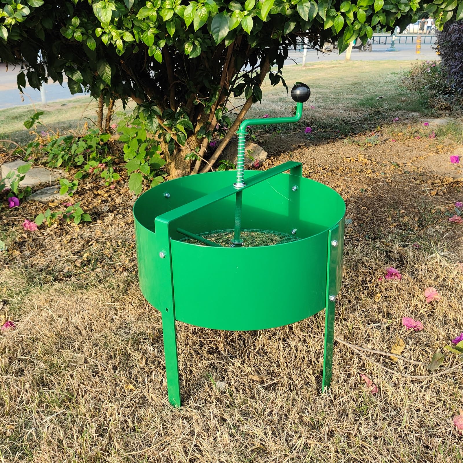 Gr8 Garden Rotary Soil Sifter Compost Sieve Large 18 litre Earth Riddle Screener Gardening Tool