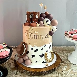 Cowboy Rodeo Cake Topper Cowboy Western Cake Decorations Cowboy Hat Birthday Cake Topper